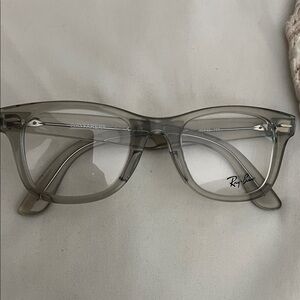 Ray-Ban Transparent Gray Wayfarer Glasses